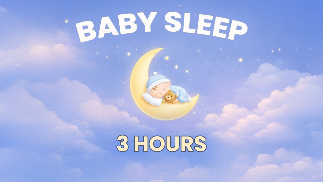 Hush Little Baby – 3 Hours Baby Sleep Lullaby (Calm & Gentle Music)