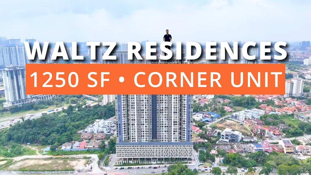 Интерьер квартиры площадью 1250 кв. футов в жилом комплексе Waltz Residences в Куала-Лумпуре (экс...