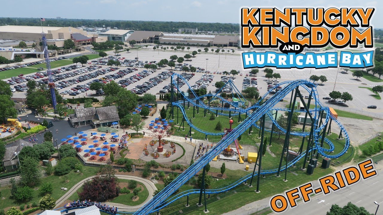 Kentucky Kingdom & Hurricane Bay Off-Ride Footage, Louisville Amusement & Water Park | Non-Copyright