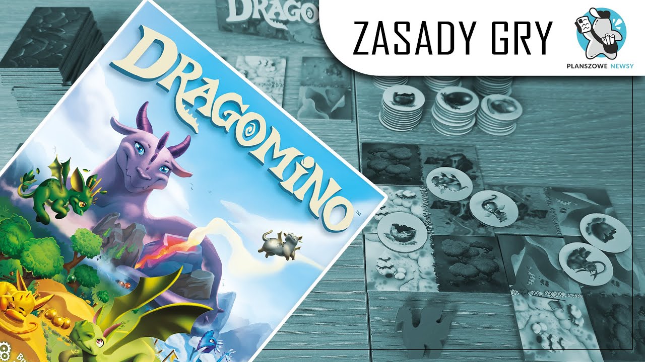 DRAGOMINO - świetna gra dla dzieci w poszukiwanie smoczątek (zasady gry)