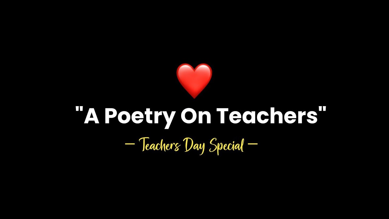 A Poetry For Every Teacher ❤️ | Teachers Day Special | 5 September | Hindi Poetry | KKSB