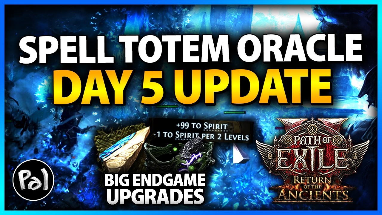 Spirit Tech & Rakiata's Flow Endgame | Grim Pillars Spell Totem Day 5 Update | Path of Exile 2