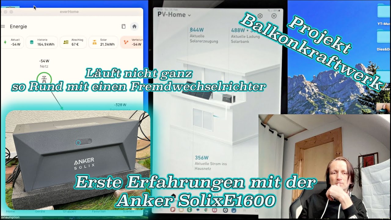 Anker Solix E1600 - Meine ersten Erfahrungen mit der Solarbank - Läuft nicht ganz so optimal bei mir