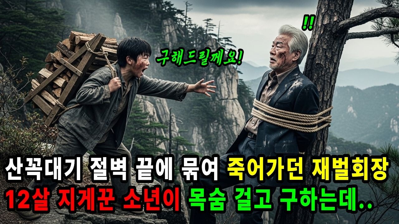 산꼭대기 절벽 끝에 묶여 죽어가던 재벌회장을 12살 지게꾼 소년이 목숨 걸고 구해주는데..ㅣ노후사연ㅣ사연라디오ㅣ오디오북ㅣ감동사연