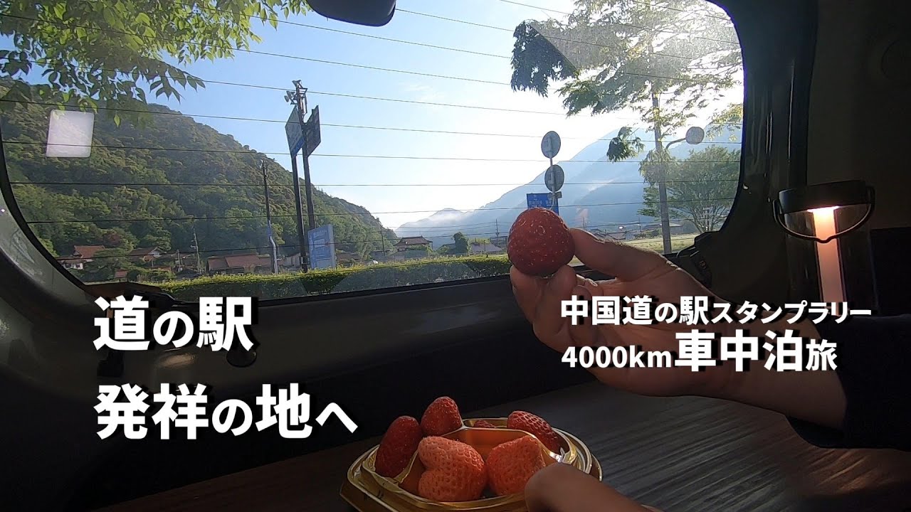 【車中泊旅】道の駅発祥の地に感動して新型シエンタの中でふぐ刺しを食べる