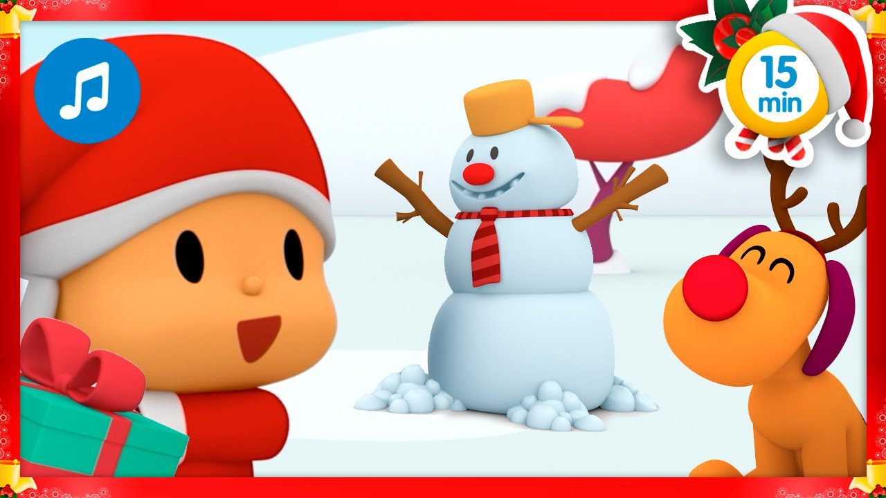 🌈🔔 Jingle Bells + More Nursery Rhymes & Kids Songs [ 15 minutes ] | Pocoyo