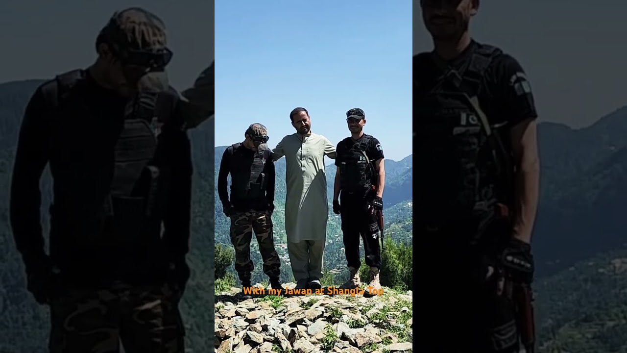 With Police Jawans at Shangla Top 