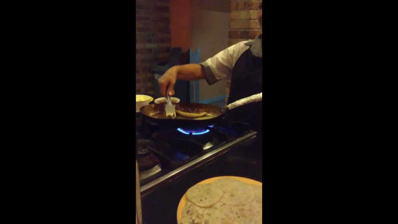Flambeados con ron y licor de durazno  en Cuba