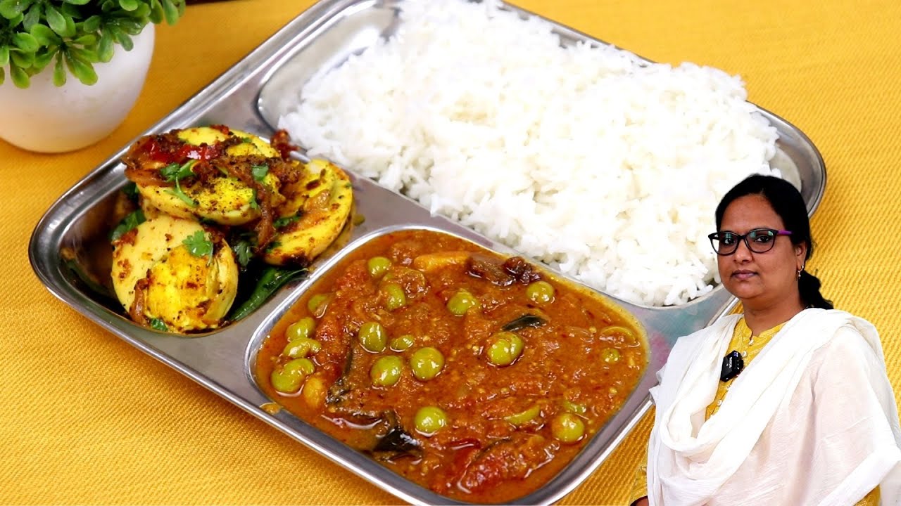 பச்சை சுண்டைக்காய் கார குழம்பு முட்டை மிளகு வறுவல் சாதம் | Egg pepper Fry | Sundaikkai Kulambu