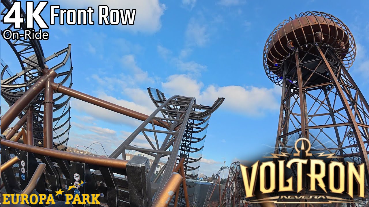Voltron - 4K On-Ride - Europa Park - Mack Rides Stryker Coaster - Front Row POV