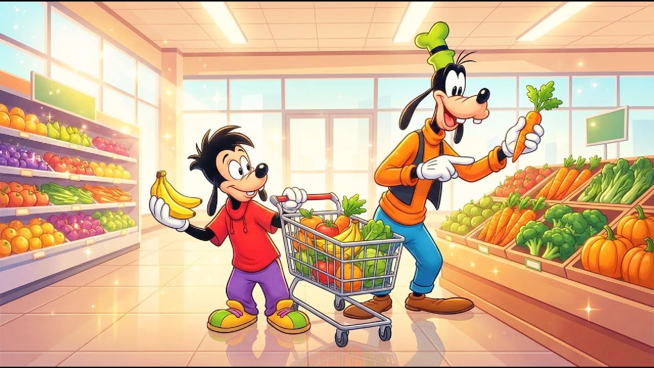 Goofy’s Healthy Shopping Goes WRONG 🥕🍌 Mickey’s Supermarket Chaos 😂 | Funny Goofy & Mickey Animation