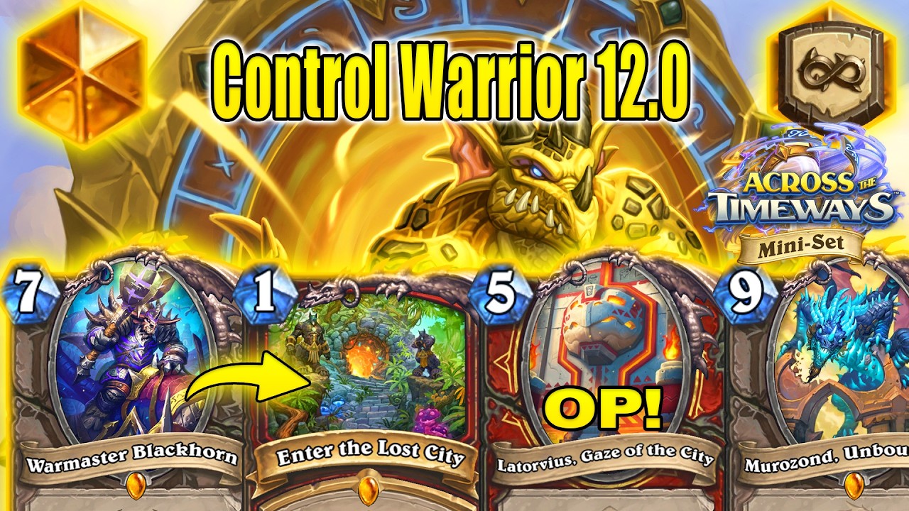 Best Quest Warrior 12.0 Deck Craft & Defeat Aggro Decks! Across the Timeways Mini-Set | Hearthstone