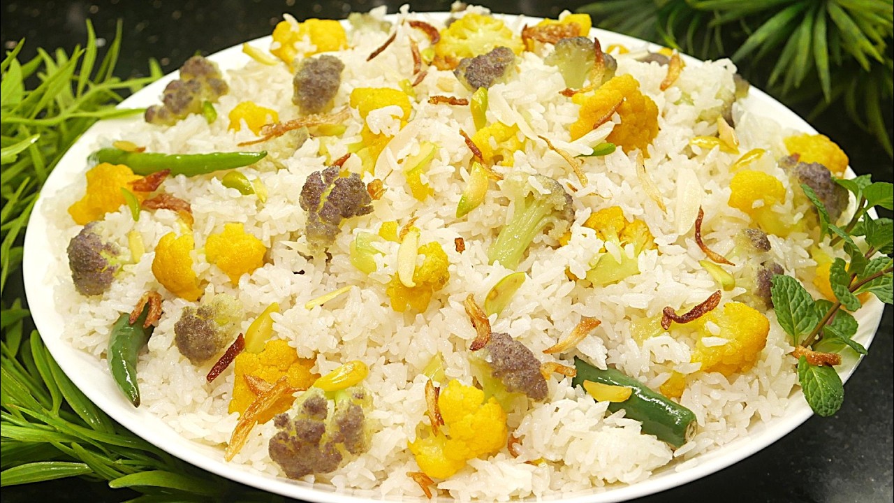 রমজান ও ঈদ স্পেশাল ভিন্নরকম ফুলকপির পোলাও রেসিপি‼️ Ramadan & EID Special Cauliflower Polao Recipe❤️
