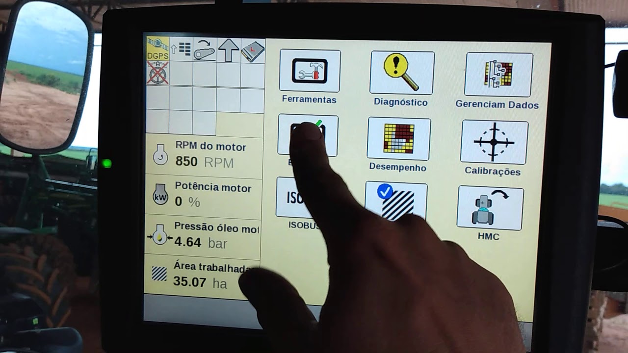 GPS do case 230🚜, como marca a linha