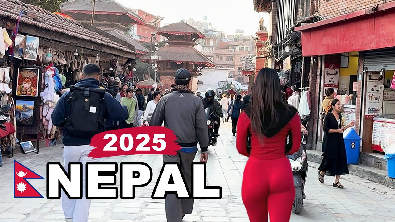 NEPAL - A Country of Beautiful Places and Girls😍 Kathmandu Full City Tour, A Virtual Walking Video