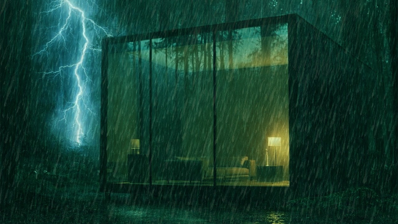 Rain Sounds for Sleep and Insomnia | Cabin Rain and Thunder Ambience