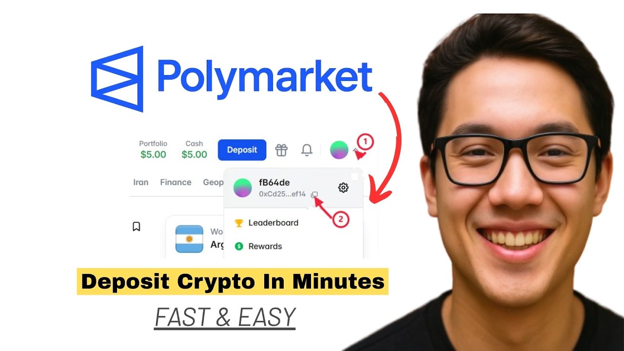 Как пополнить счет в Polymarket криптовалютой (быстро и просто!)