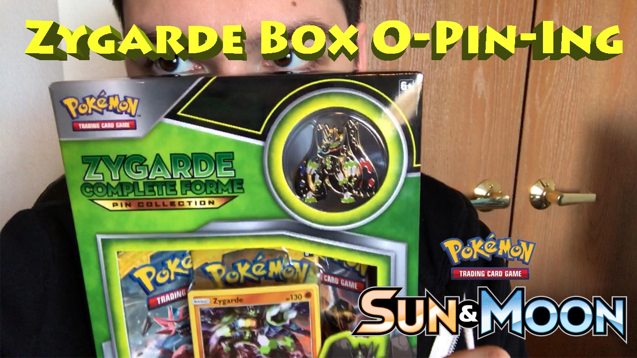 Pokemon TCG Zygarde Complete Forme Pin Collection Box Opening!