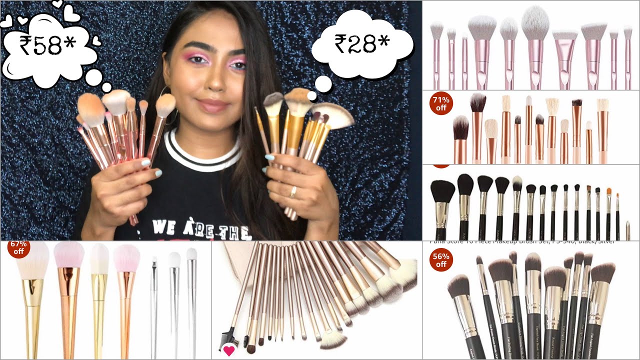 MUST HAVE AFFORDABLE MAKEUP BRUSH SETS | BRUSH SETS FROM ₹300 - ₹580