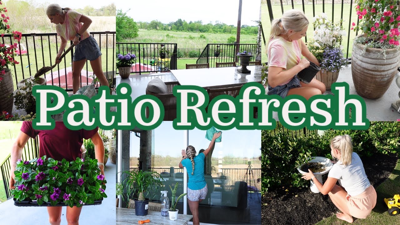 Summer Patio Refresh / Patio Styling With Plants / DIY Patio Garden 2025