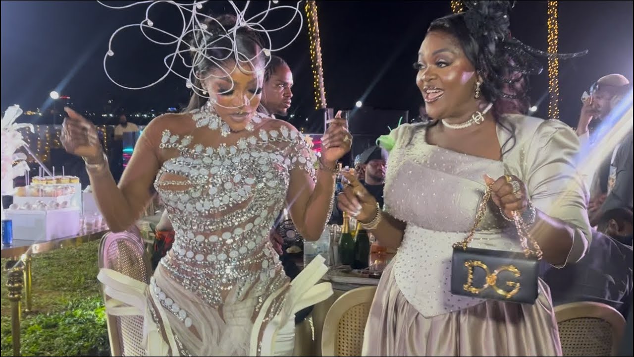 ENIOLA BADMUS & BIMBO AKINTOLA HONOR IYABO OJO AT HER DAUGHTER WHITE WEDDING CEREMONY