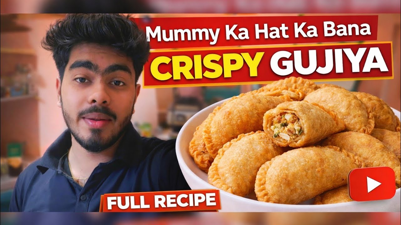 Crispy Gujiya Recipe at Home | Mummy Ke Haath Ka Taste 😍