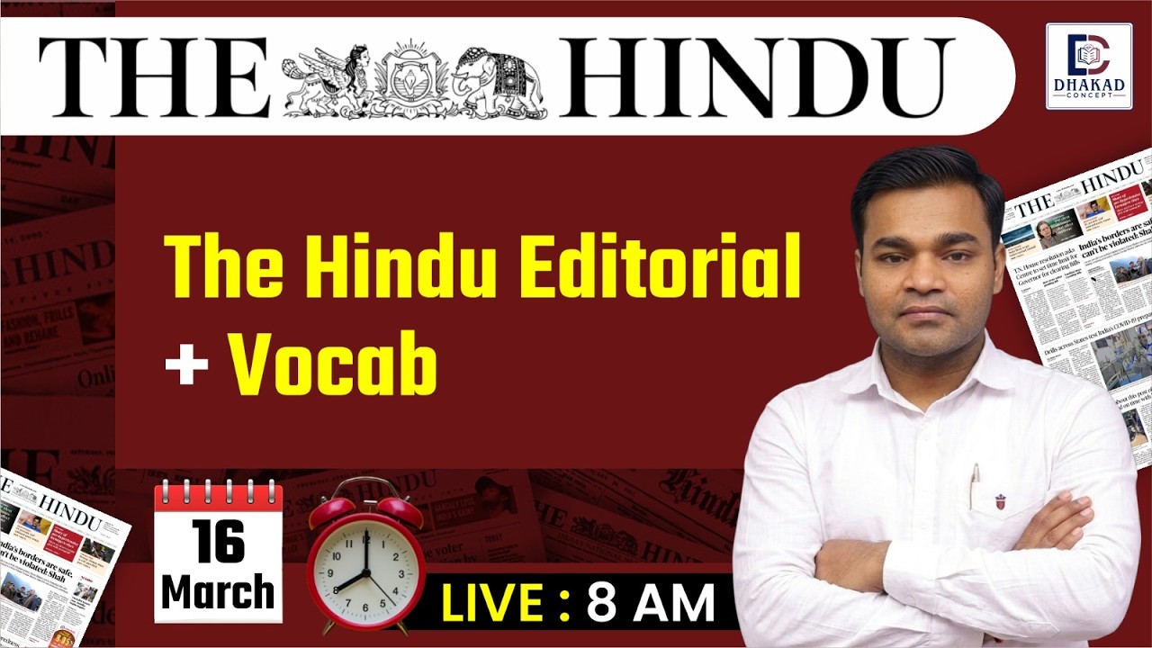 The Hindu Analysis | The Hindu Editorial + Vocab  | Dhakad Bank Exams |  Himanshu Sir