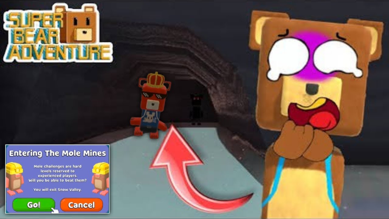 NEW Map Mole Mines & Multiplayer Super Bear Adventure Gameplay Walkthrough