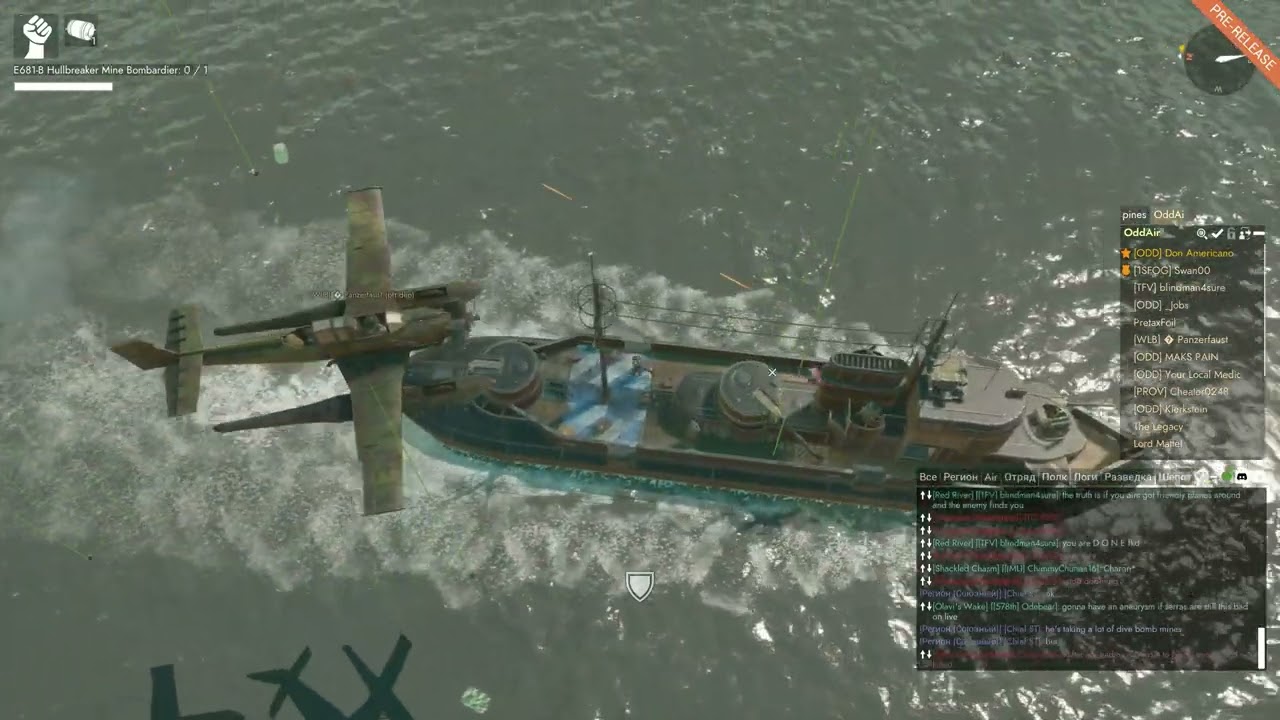 Foxhole AIRBORNE prepatch: bombing frigate with aircrafts