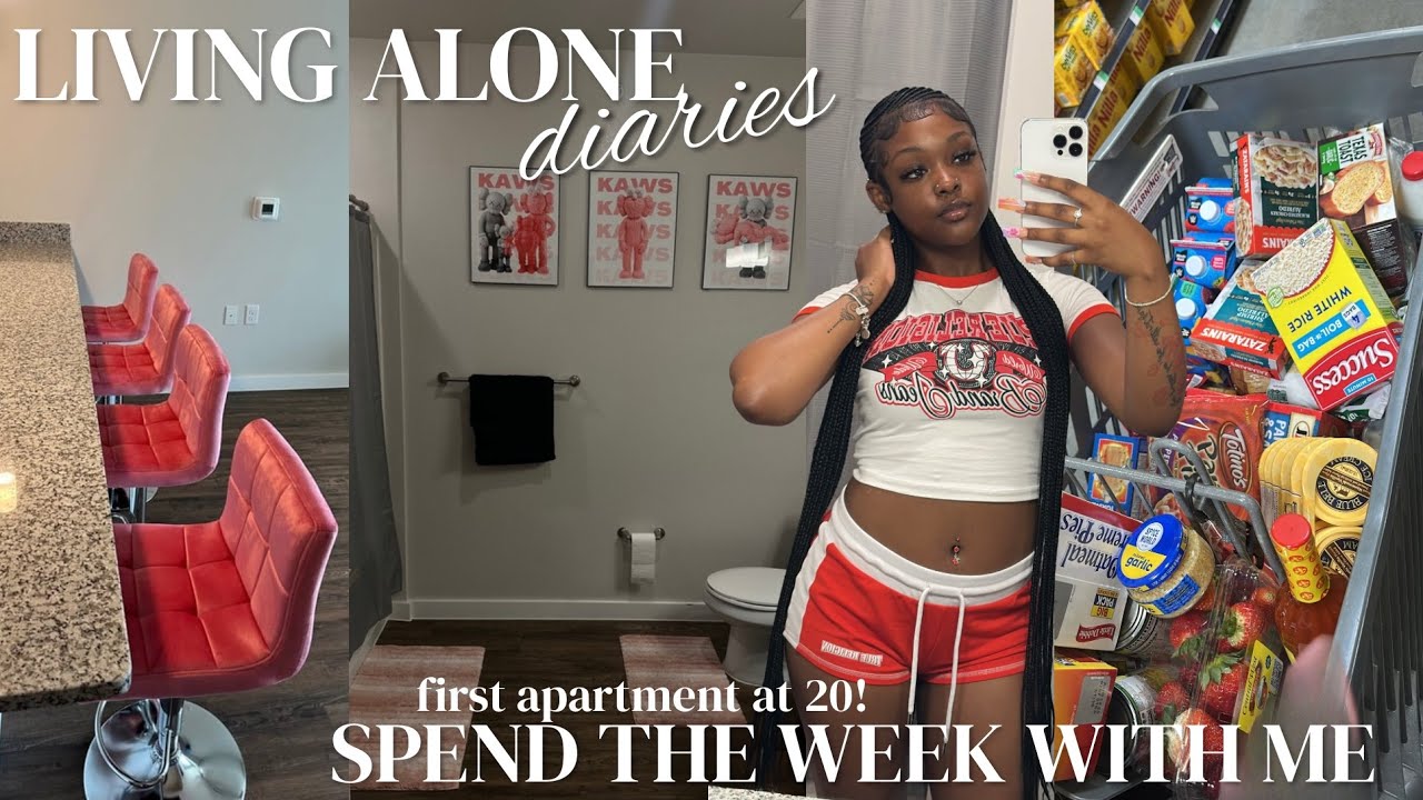 LIVING ALONE IN MY 20’s | first week in my new apartment: unpacking, cleaning, shopping + more ! 