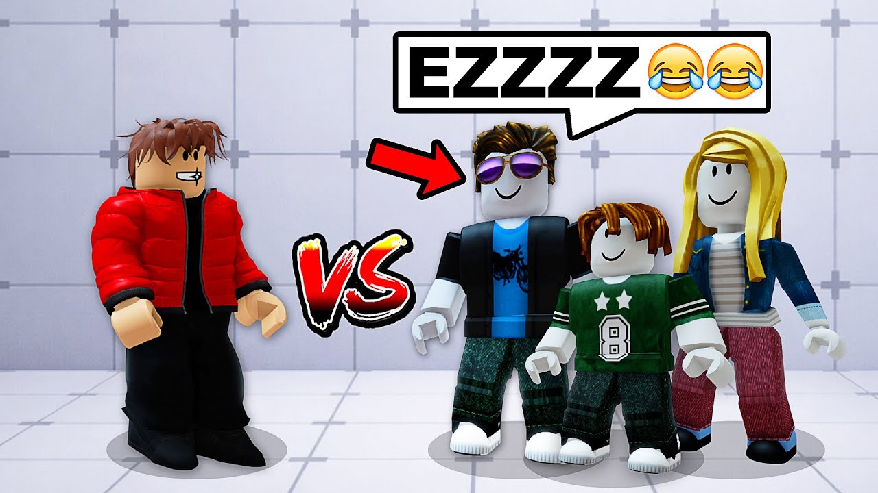 Am Făcut 1vs3 Cu O *FAMILIE TOXICĂ* În Roblox Rivals...