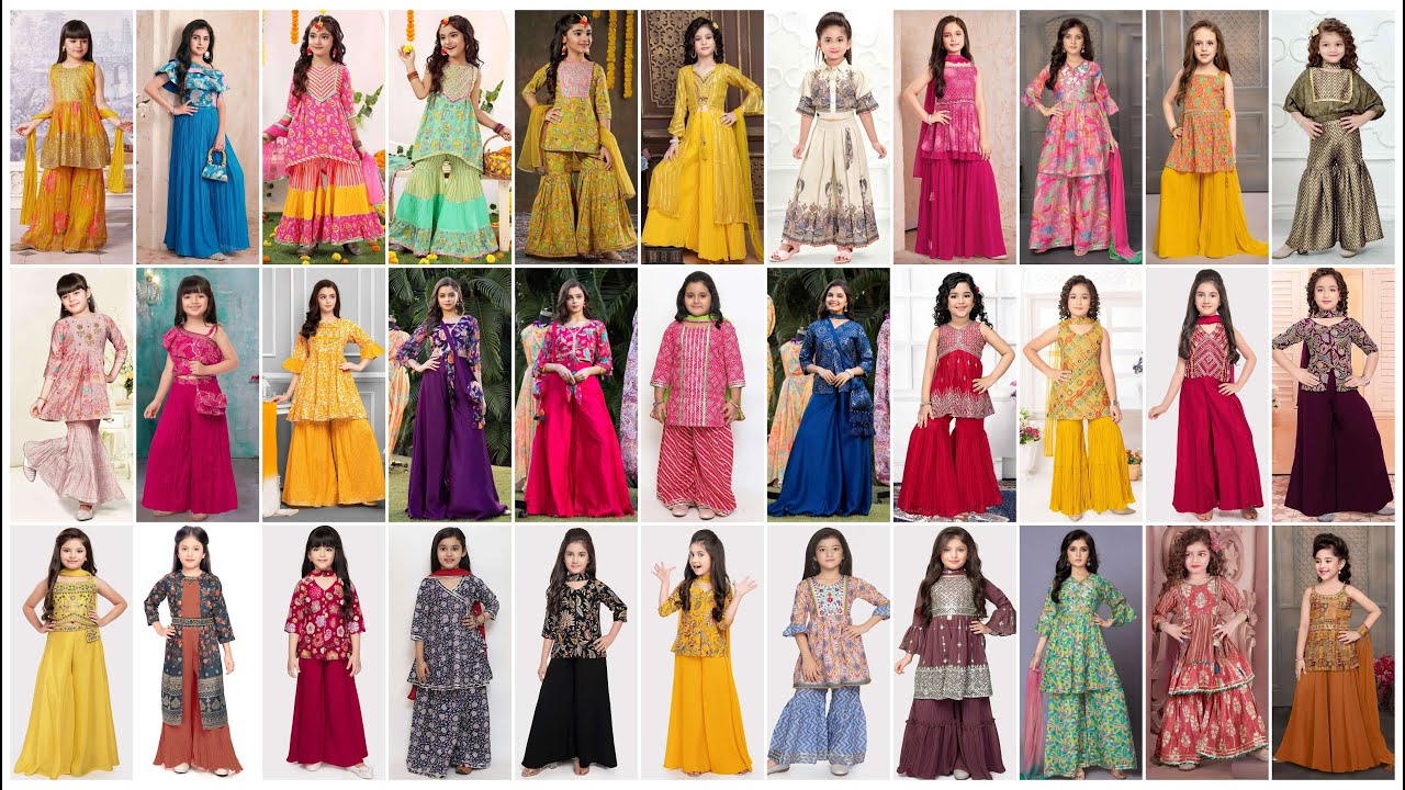 Baby Girl Palazzo Suit ideas||Palazzo Suit Collection baby girl||bacchon ke plazo|| #plazzosets