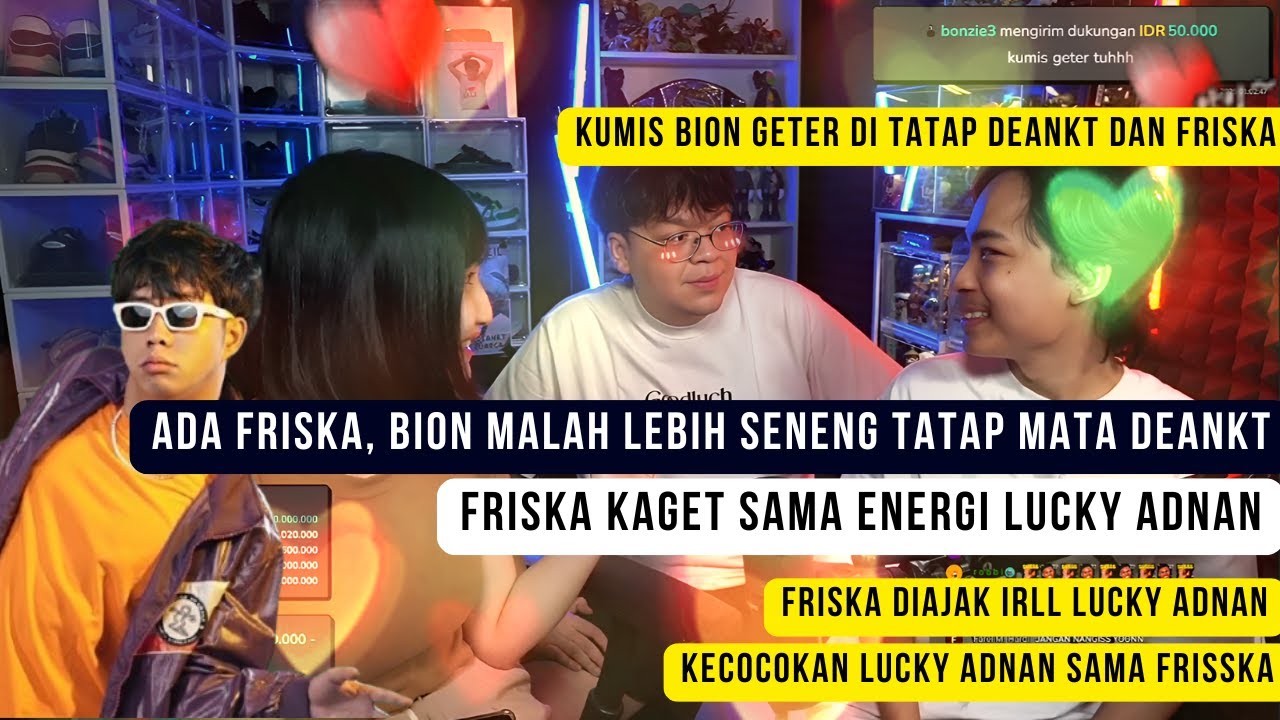 Reaksi Friska Ngbrol dengan Bion & Lucky Adnan ! Bion lebih seneng tatap mata Deankt