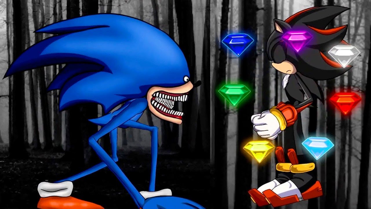 Shin Sonic Tapes vs Super Shadow Sonic the Hedgehog - The Sonic Tapes (SCARY ANIMATION)