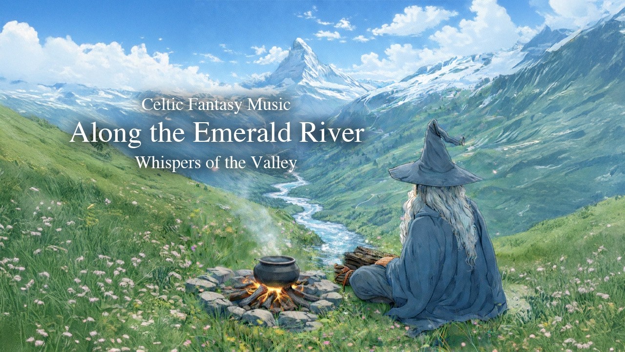 Along the Emerald River – Whispers of the Valley | Calm Celtic Fantasy Music