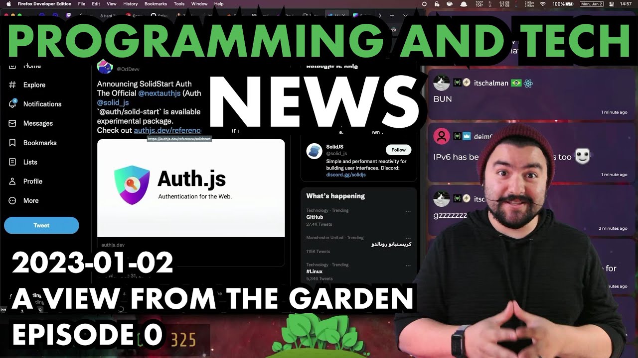 Programming and Tech News | 2023-01-02 | A View from the Garden - Episode 0