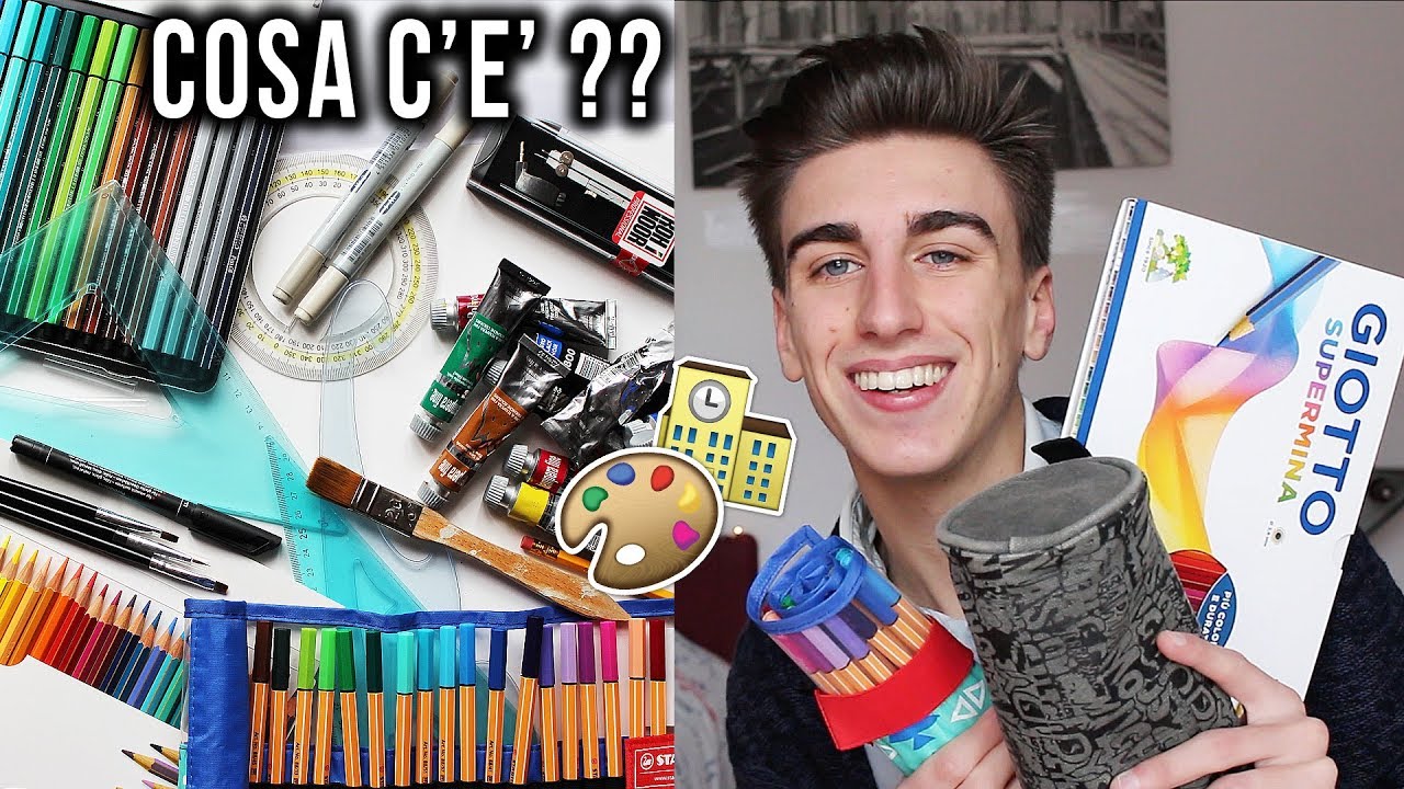 COSA C'È NEL MIO ASTUCCIO DEL LICEO ARTISTICO ? | Simo's Art