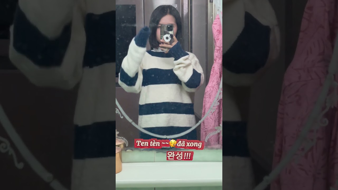 Đan áo len 4 tháng chưa xong 🥹스웨터 만들어요~