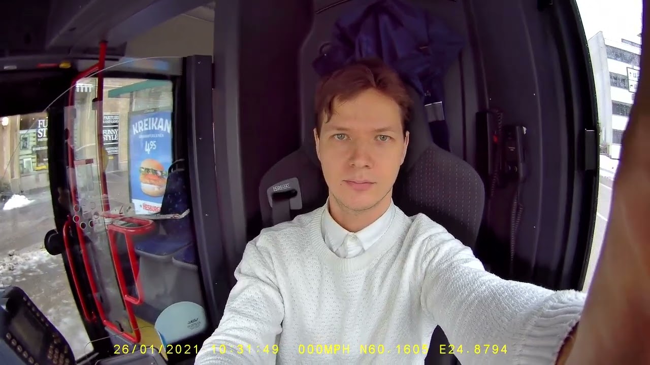 Helsinki bus driving