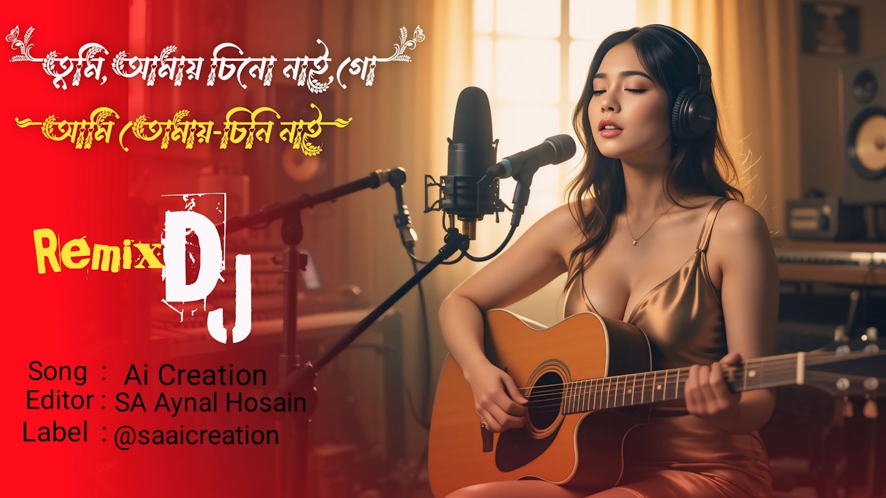 তোমার আমার মইধ্যে তবু ভালোবাসার সীমা নাই-Remix | Tomar Amar Moiddhe Bhalobashar |Lutfar Hasan Lyrics