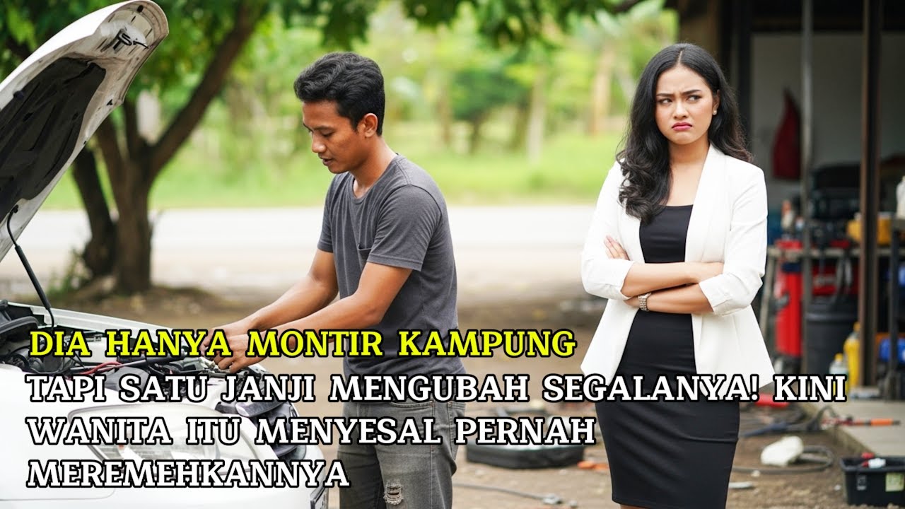 DIA HANYA MONTIR KAMPUNG, TAPI SATU JANJI MENGUBAH SEGALANYA! KINI WANITA ITU MENYESAL PERNAH MEREME