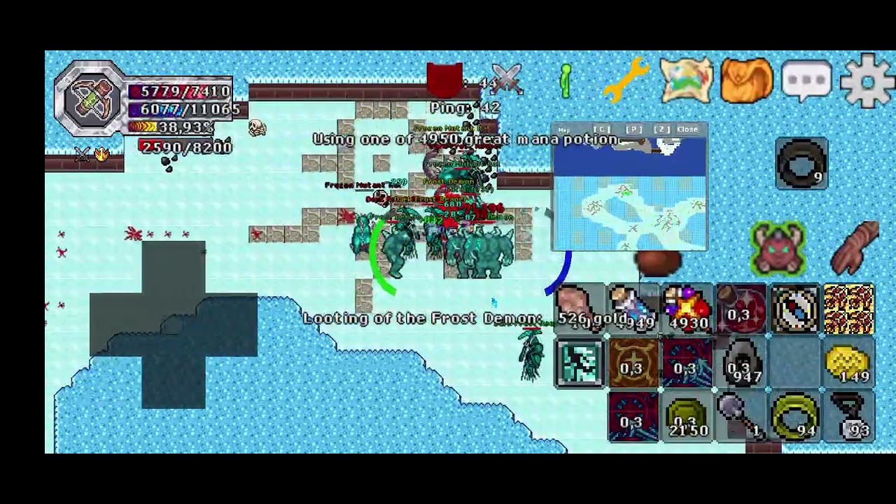 Frost Reaper y Frozen Mutate Rat Helmo mmorpg. lvl recomendado : 350+ solo Sorcerer , team x4 250