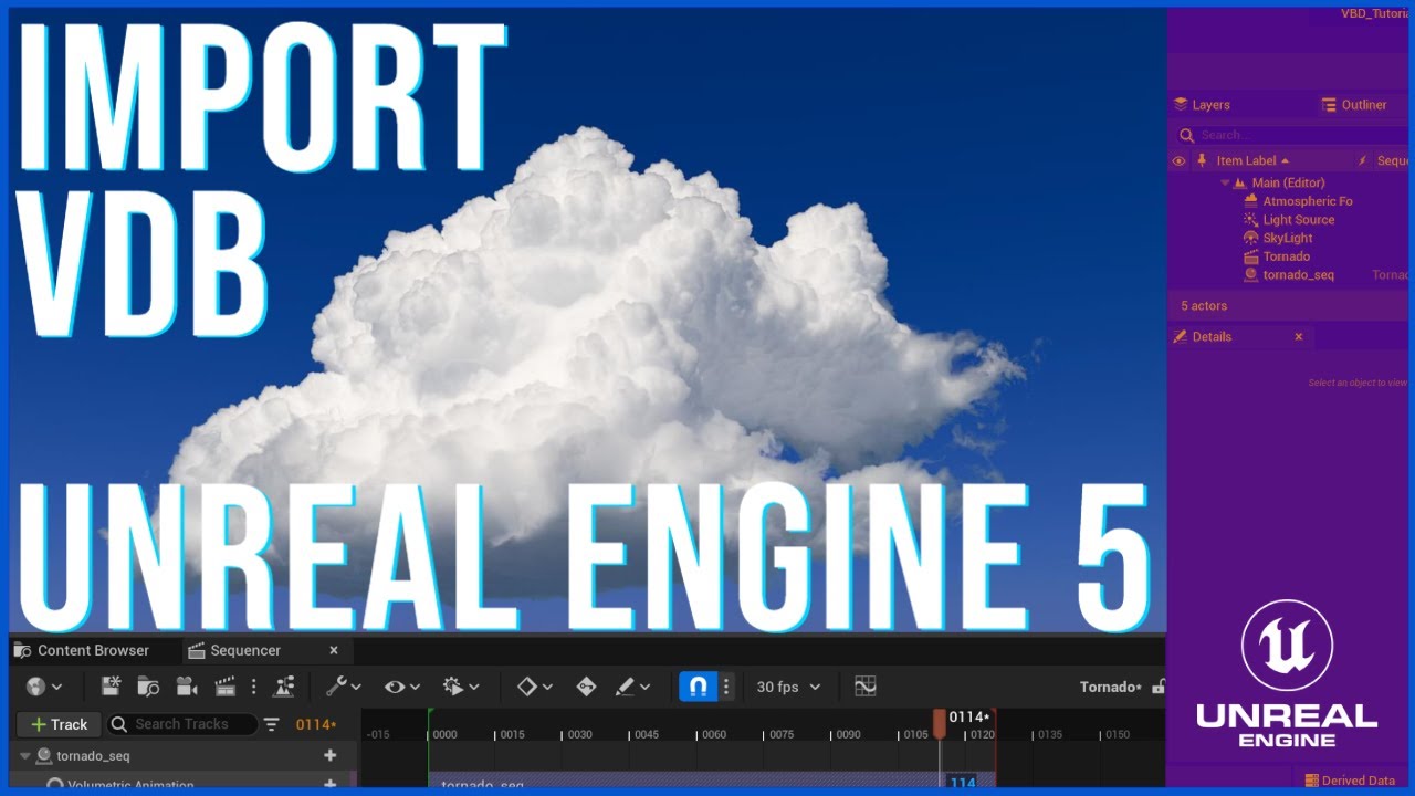 Импорт VDB в Unreal Engine 5