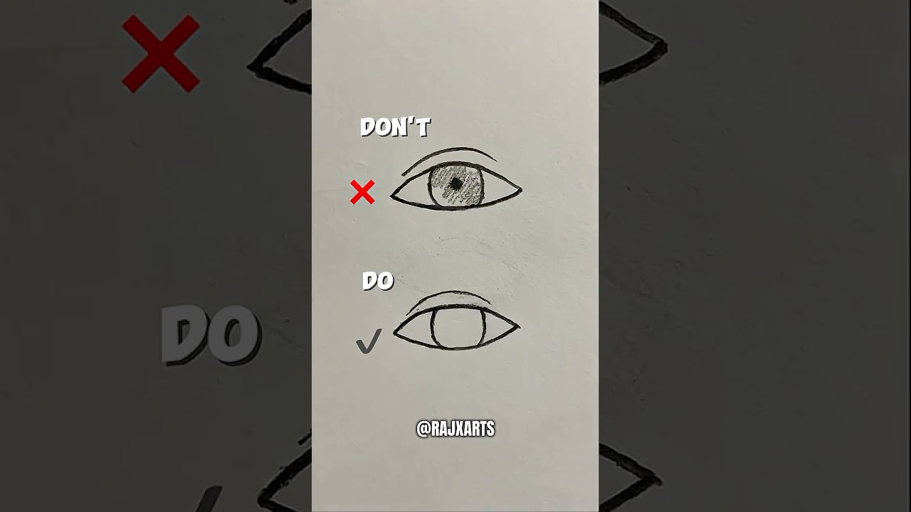 Eye drawing tutorial 👁️✨#artshorts #sketching #realisticeyes #howtodraw #drawstepbystep