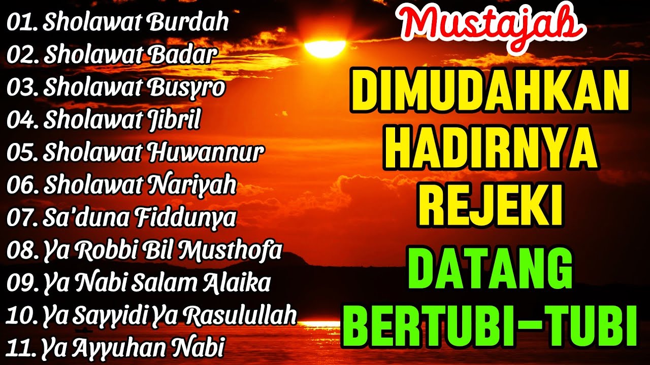 KUMPULAN SHOLAWAT MERDU PENENANG HATI TERBARU 2024 - Sholawat Jibril, Sholawat Burdah, Huwannur