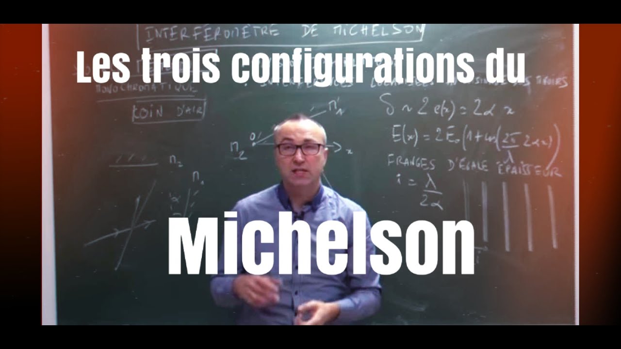 Interféromètre de Michelson (1/5) : les trois configurations qu'il faut retenir