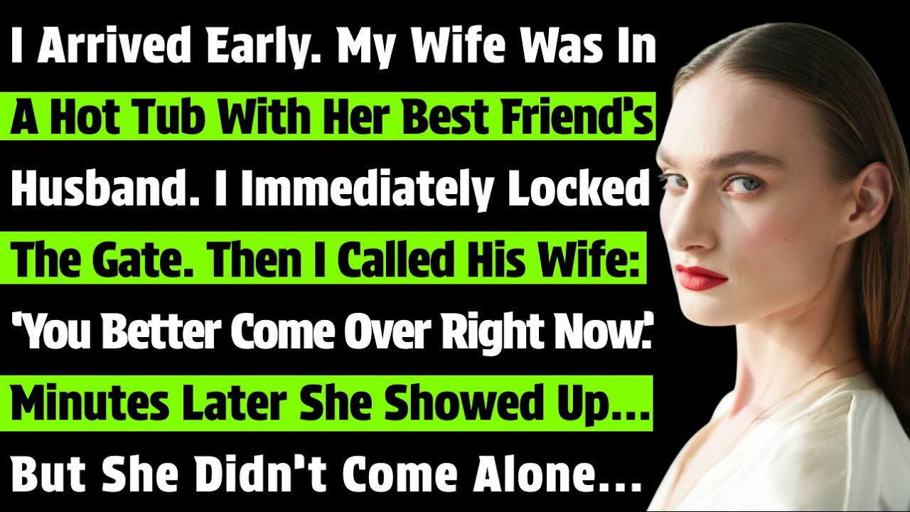 I Arrived Early. My Wife Was In A Hot Tub With Her Best Friend’s Husband. I Immediately Locked The…