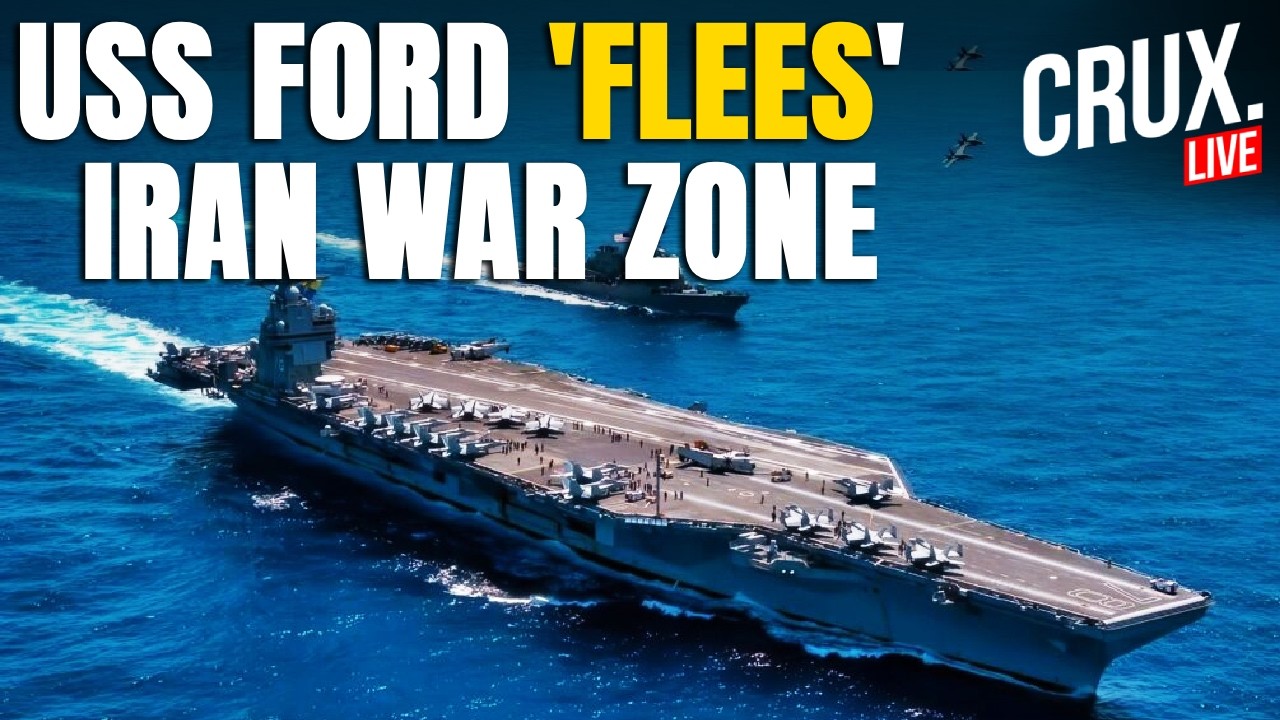 LIVE | US Pulls Out Supercarrier Gerald Ford From Iran War Zone As 30-Hour Blaze Chokes Sailors