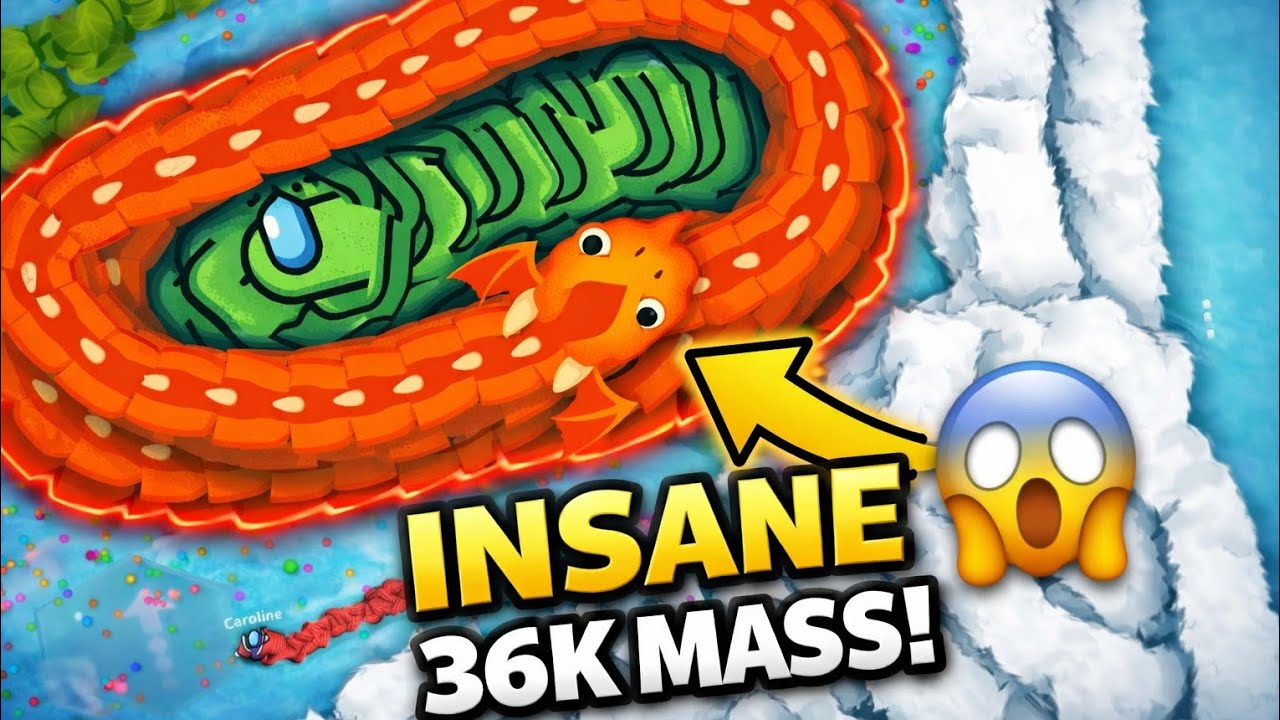  🐍 INSANE 36K MASS SNAKE TRAP! | Snake.io Gameplay 🐍
