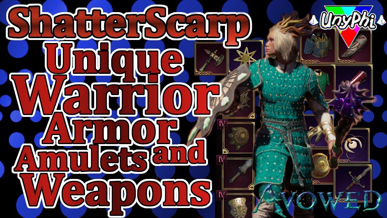 Shatterscarp Unique Warrior Gear Locations - Avowed - Hel's Tongue - Just Pestle and more